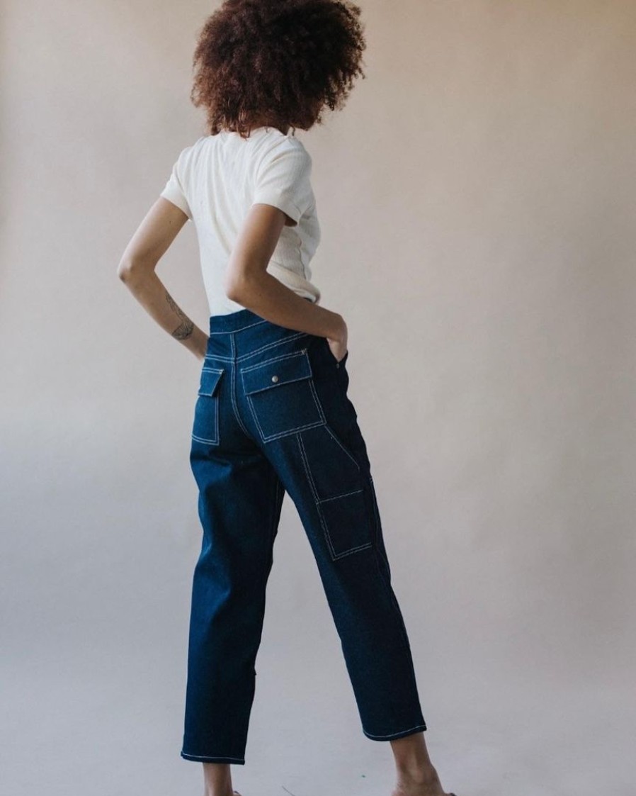 Women Farewell Frances | Utility Pant Denim Indigo