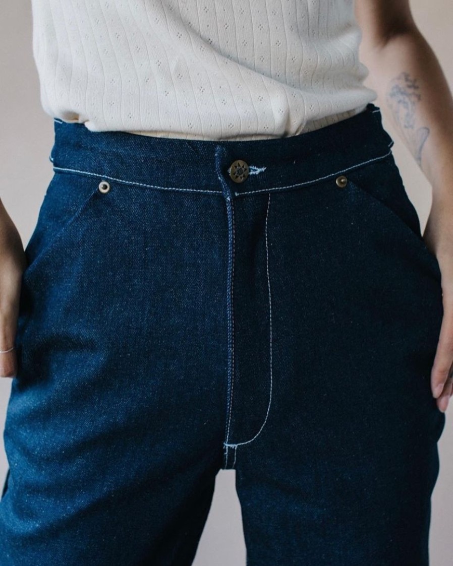 Women Farewell Frances | Utility Pant Denim Indigo