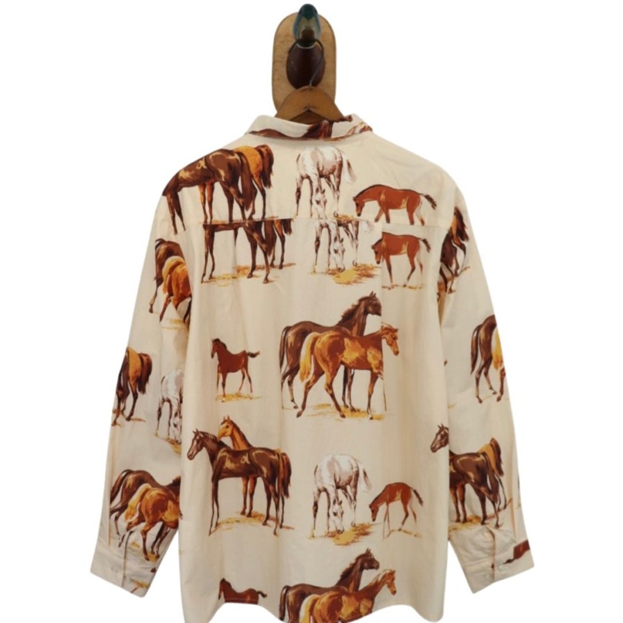 Women Farewell Frances | Horse George Long Sleeve Shirt Gls6 Sz S - Xxl