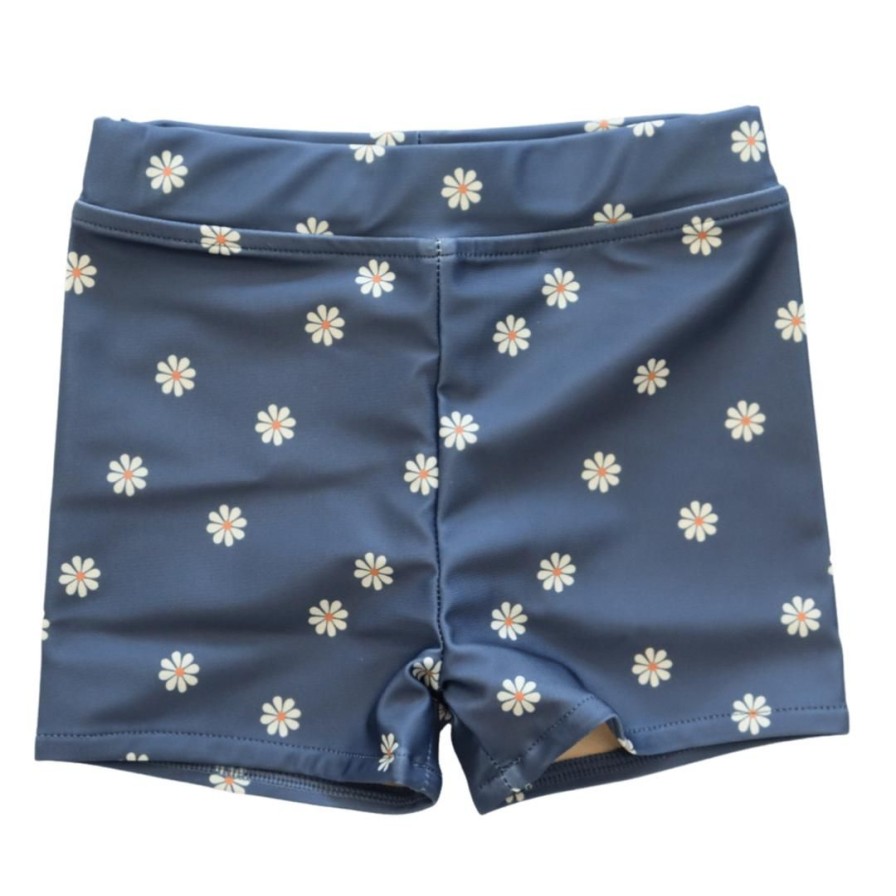 Kids Farewell Frances | Kids Navy Daisy Swim Trunks