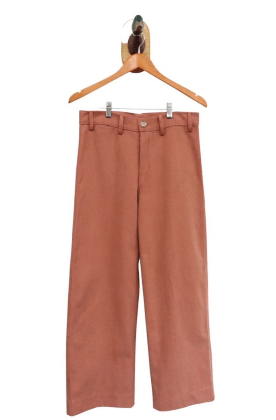 Women Farewell Frances | Maude Twill Cropped Pant Brick Sz Xs S M L