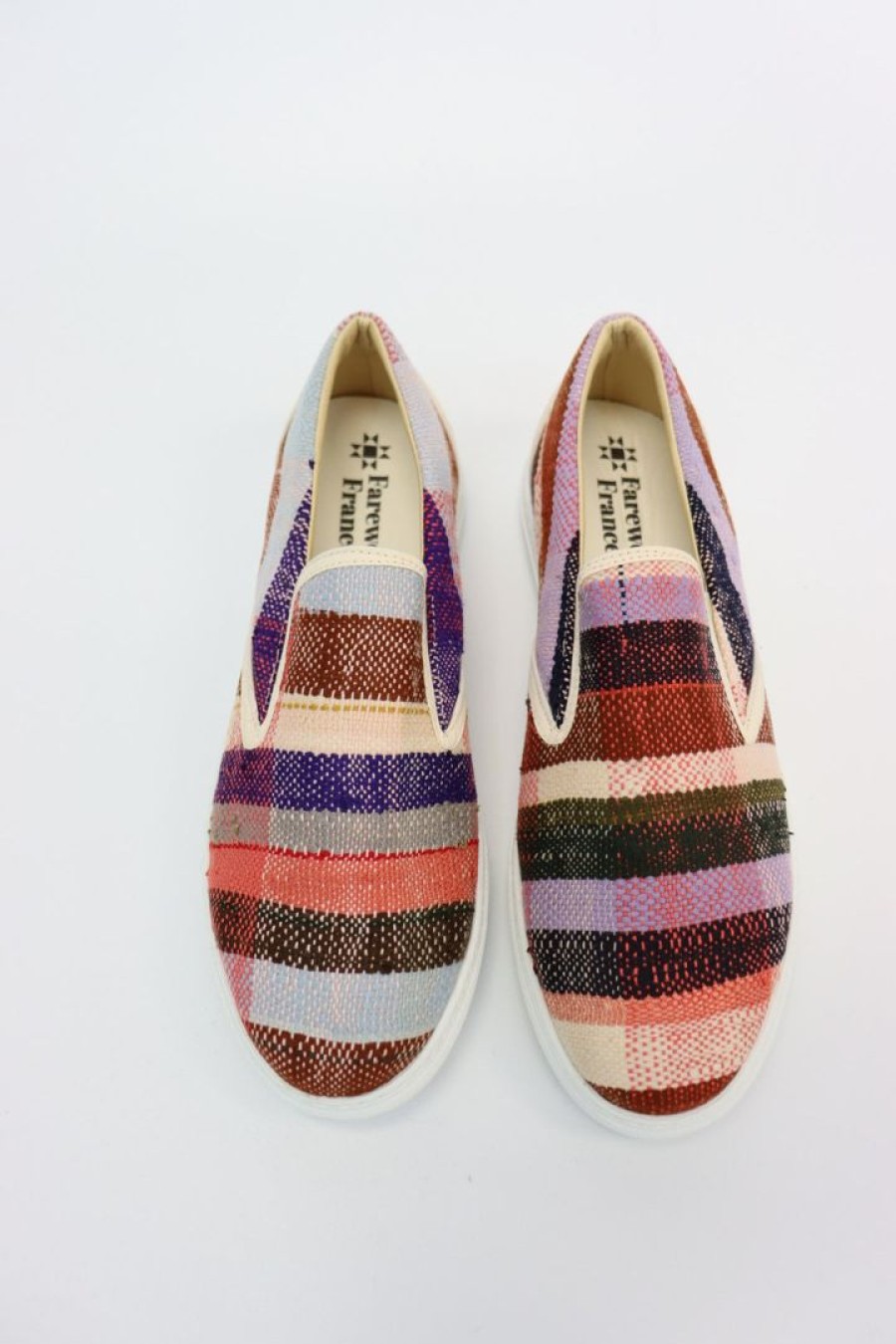 Women Farewell Frances | Purple And Pink Berber Sneakers