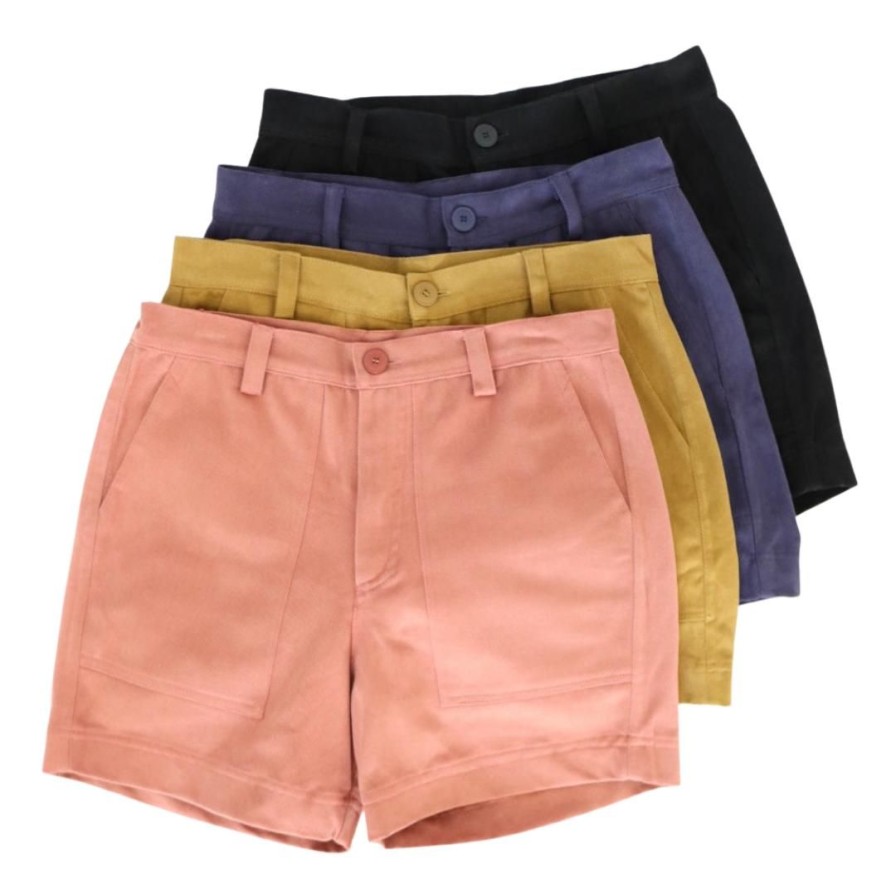 Women Farewell Frances | Utility Short Cotton Brushed Twill 4 Colors Xs S M L Xl