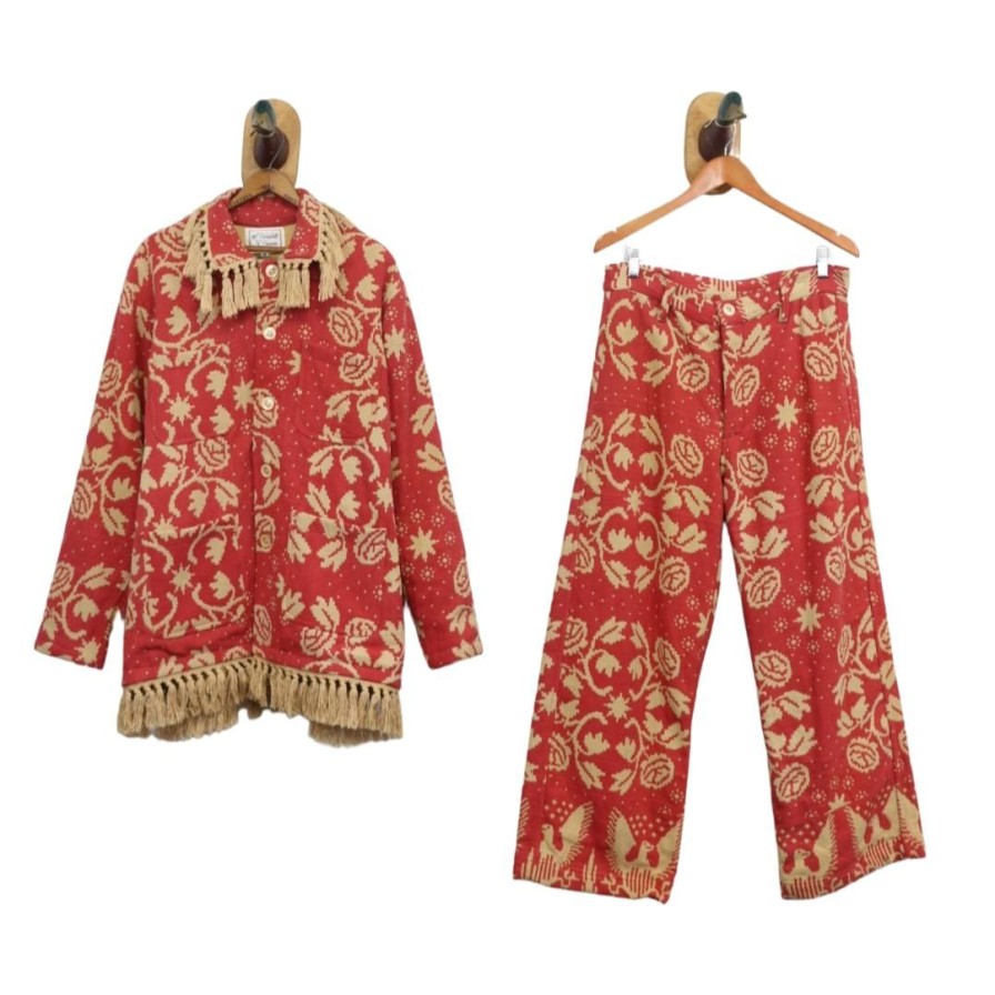 Women Farewell Frances | Cotton Coverlet Claude Coat And Pant Set Sz M Cs4