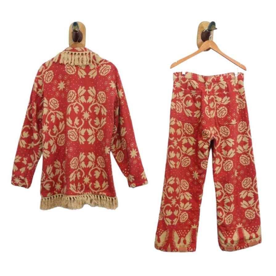 Women Farewell Frances | Cotton Coverlet Claude Coat And Pant Set Sz M Cs4