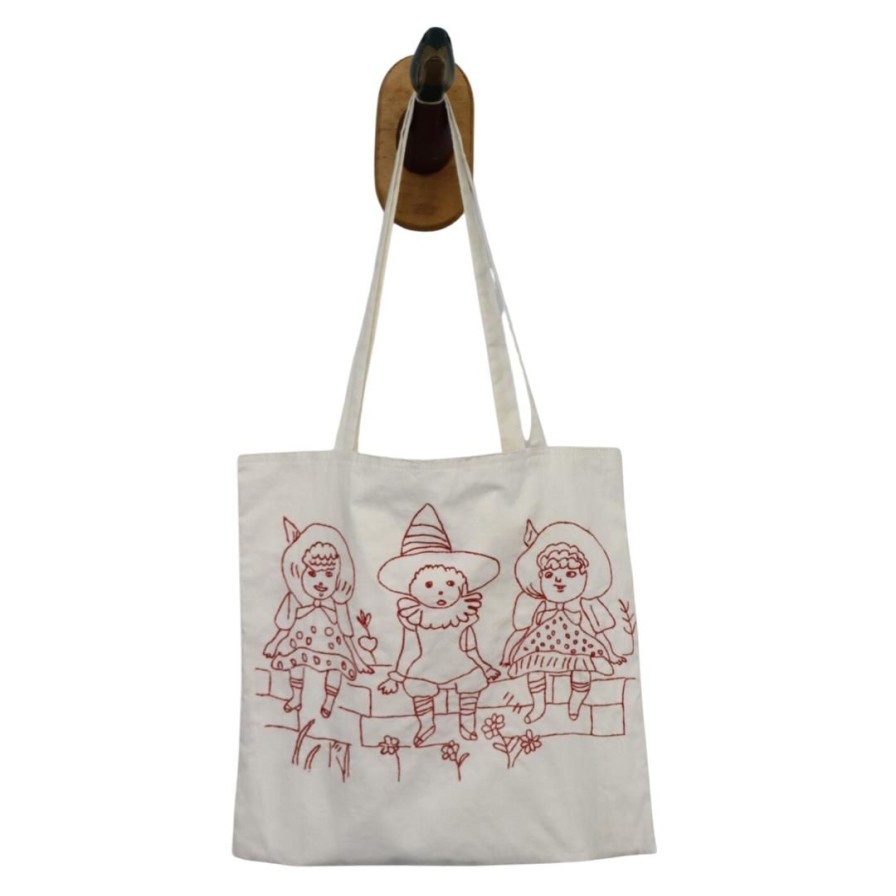 Accessories Farewell Frances | Redwork Tote Bag Rt4 Trio